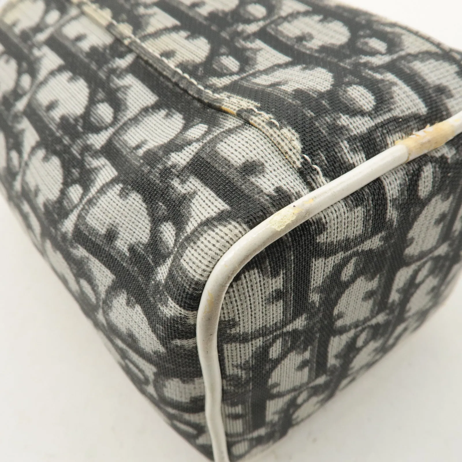 Christian Dior Trotter PVC Patent Leather Vanity Bag Black