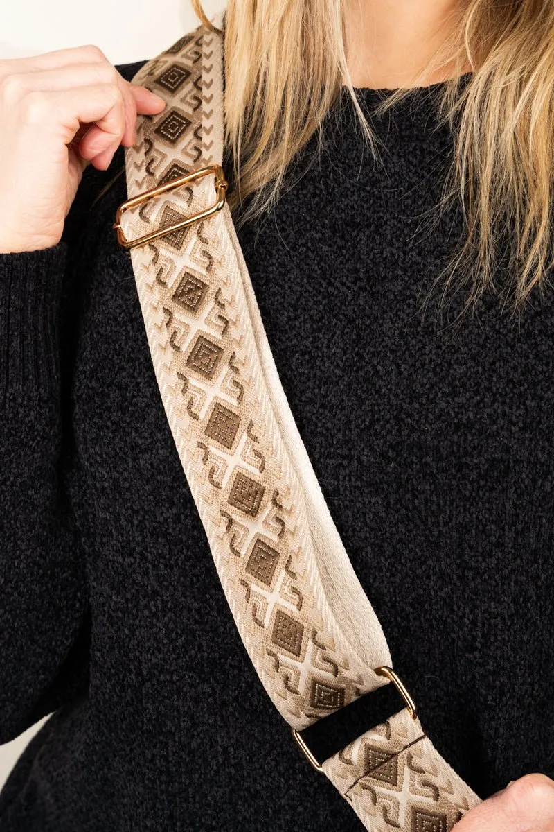 Guitar Strap Dark Brown Dani Crossbody